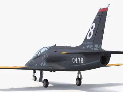 Czech Aero L-39 Skyfox Trainer Jet 3D model