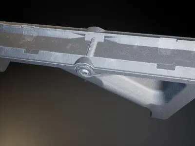 AAA AFG Angled Fore Grip Game Ready PBR Low-poly 3D model