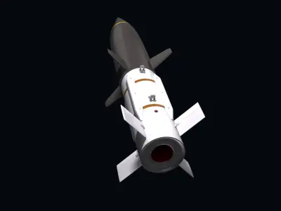 HAWC Hypersonic Cruise Missile Concept 3D model