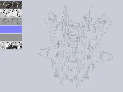 Advance Drone Low-poly 3D model purchase