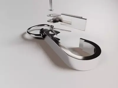Swivel Snap Hook I 3D Model I Low and High Poly I Game Ready Low-poly 3D model