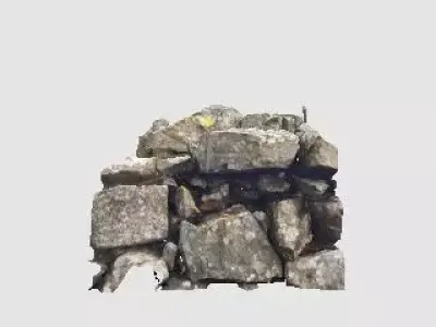 Hardknott Roman Fort part wall scan Free 3D model