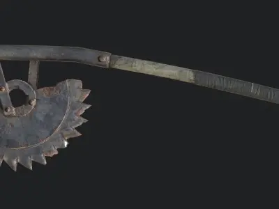 Melee Weapons Pack for Games Low-poly 3D model