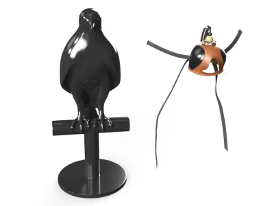  Falcon Dummy with Leather Hood 