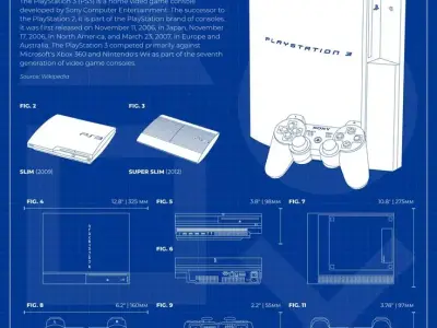 PS3 controllor Model Game Low-poly 3D model