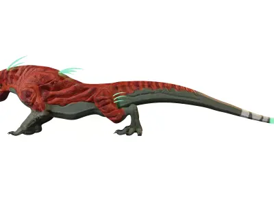 Creature Tiger Free low-poly 3D model
