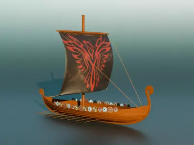 Viking Ship 3D model purchase