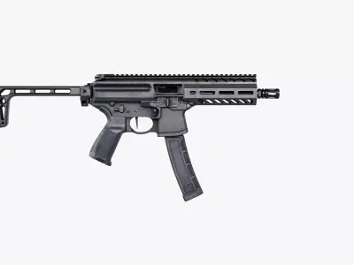 Sig Sauer MPX Submachine Gun Low-poly 3D model