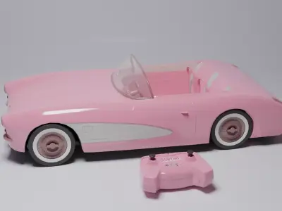 Corvette Low-poly 3D model