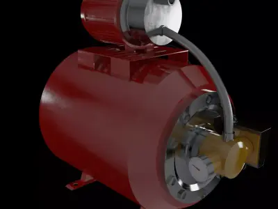 Water Pump Free 3D model buy