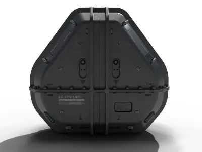 Sci-fi container Epsilon Free low-poly 3D model