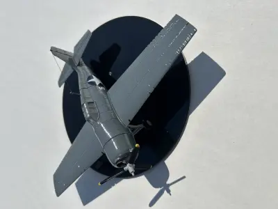 Grumman F4F-4 Wildcat 3D print model
