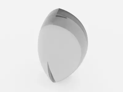 Trisphere optical Lens Simple Shapes Collection Free 3D model