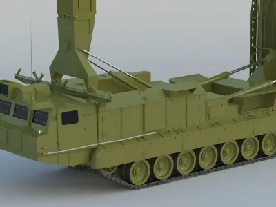 S-300VM Missile System SA-23 Gladiator Giant 3D model
