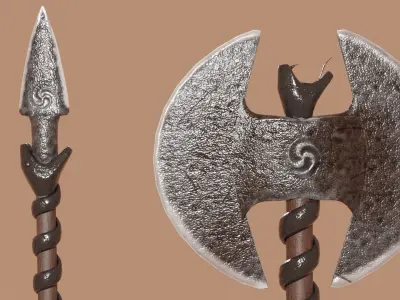 FANTASY WEAPON PACK 3D MODEL - GAME READY Low-poly 3D model