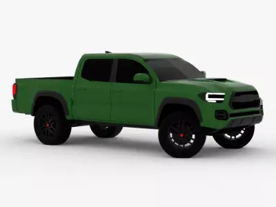 Toyota Tacoma TRD Free low-poly 3D model