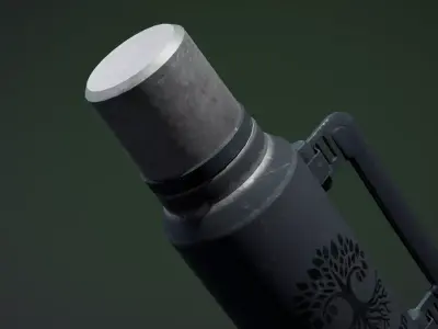 Retro Thermos Game-Ready PBR Model Low-poly 3D model