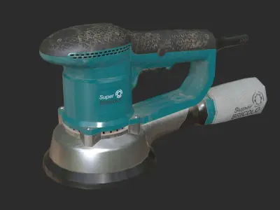 Eccentric Sander Low-poly 3D model