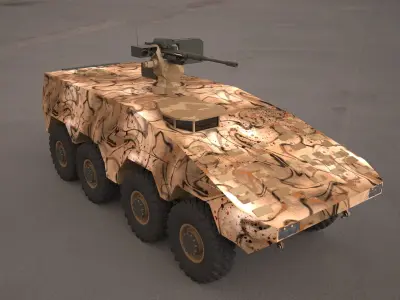  Boxer 8x8 military vehicle 3d model 3D model