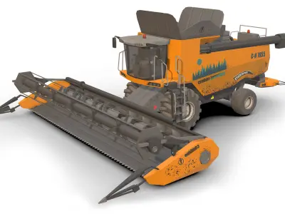 3D model Farm Vehicle Pack Low-poly 3D model