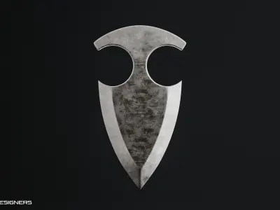 Push Dagger Knife 3D model
