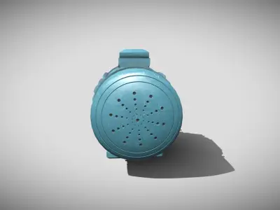 Squirrel Cage Motor Low-poly 3D model