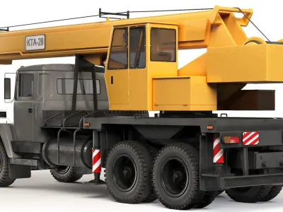 KrAZ 65053 KTA-28 2008 3D model