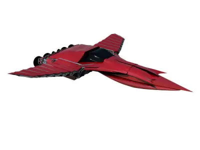 Streamline Jet  - Spacecraft 3D model