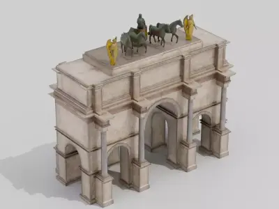 Arc de Triomphe du Carrousel 3D model