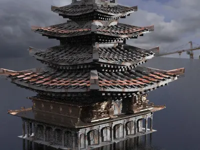 Dragon Lord Temple 3 3D model