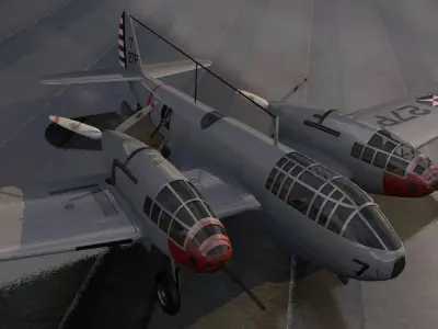 Bell YFM-1 Airacuda 3D model