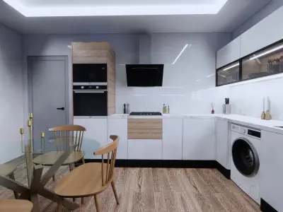 high gloss kitchen cabinets Free 3D model