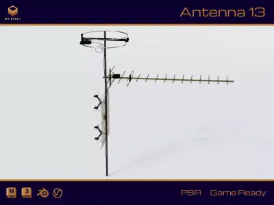Antenna 13 Low-poly 3D model