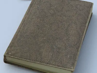 Notebook High Poly leather book 3D model