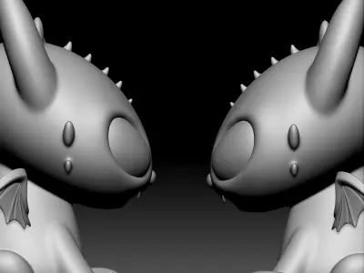 Chimuelo Dragon Chibi 040 3D print model