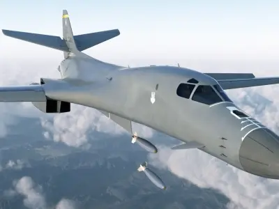  Strategic Bomber Rockwell B-1 Lancer Rigged 