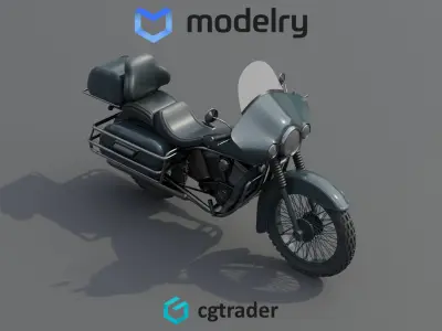 Touring Motorcycle 3D model get