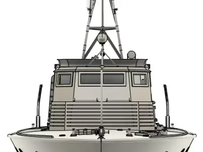 Vosper RTTB RC Model 1-24 Scale 3D print model