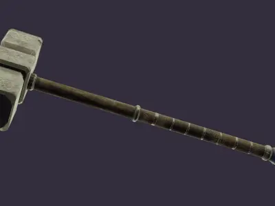 The Skull Hammer Low-poly 3D model