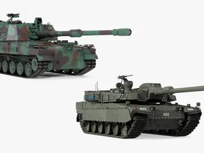 South Korean Tanks Collection 3D model