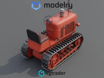Snow Tractor 3D model