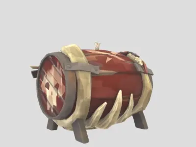 Sea of Thieves Stronghold Gunpowder Keg 3D model