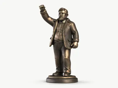 Man Statuette 3D model