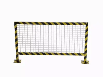 Road Barricade Set A Low-poly 3D model