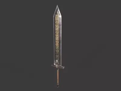 Great Sword  01 Low-poly 3D model