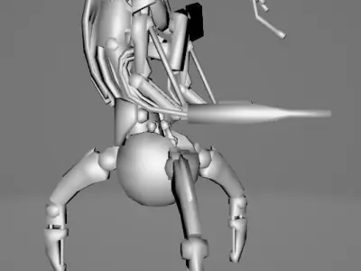 STAR WARS EKA DROID - Low Poly Game - Battlefield - FBX MODEL Low-poly 3D model