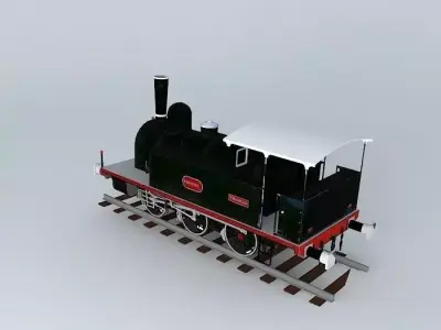 Locomotive in Miranda de Ebro Free 3D model