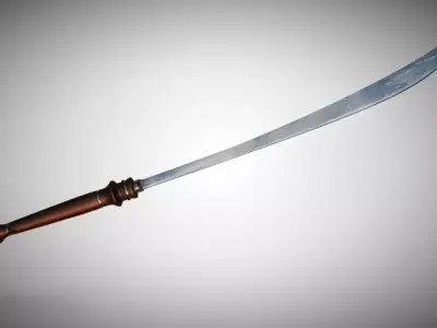 Thai Sword Low-poly 3D model