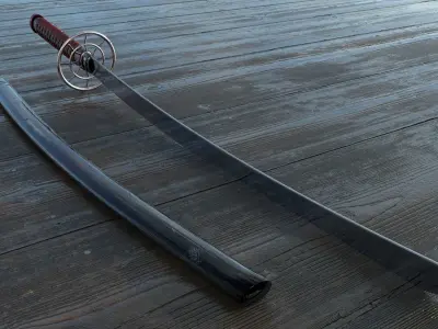 Samurai Sword Katana 3D model