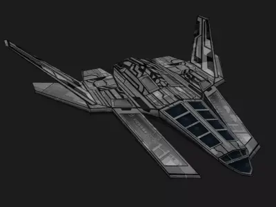 AES-1 Spaceship 3D model